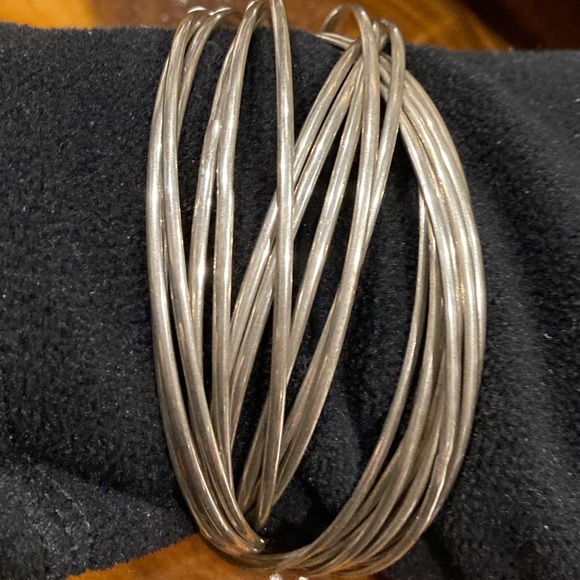 Silpada 21 Bangle Salute sterling silver bracelet set, stamped 925. - Picture 15 of 16